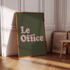 Le Office Quote Print Minimalist Office Decor Desk Wall Art for Home Office Printable Workplace Retro Office wall art Bold Typography Poster
