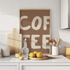 Coffee Wall Art Decor Cafe, Coffee Sign Printable Coffee wall decor kitchen, Minimal coffee art print Coffee lover gifts Typography wall art