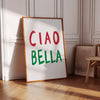 CIAO Print Ciao Wall art Retro Vintage Wall Poster Maximalist Italy Funky Art Bar Cart Art Italian Quote Wall Art Ciao Bella Prints Sign