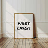 West Coast Wall Art Coastal Cowgirl Wall Art Minimal Text Poster Decor Coconut Girl Decor Summer Aesthetic Trendy Printable Black White Art