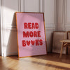 Read more books print Book Lovers Wall Art Cute apartment gifts for bookworms, Minimalist wall art Trendy Library decor Dorm room wall decor