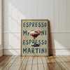 Espresso Martini cocktail poster prints Cocktail wall art Printable wall art Cocktail print Bar wall decor Alcohol print Kitchen wall art