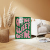 Office Sweet Office Print: Preppy Retro Typography Wall Art, Green Pink Printable (Digital Download)