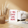 Cool Cats Live Here Wall Art, Funny Cat Poster, Retro Cat Poster, Cat Lovers Club Wall Art, Trendy Quote Print, Aesthetic Cat Lover Print