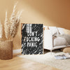 Don't fucking panic print Swearing print Funny wall art Aesthetic printable wall art Funny gifts for friends Introverts gift Black white Art