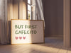 But First Cafecito Wall Art Print Minimalist Poster Spanish Kitchen Decor Sage Green Coffee Wall Art Cafecito Printable Wall Art Horizontal