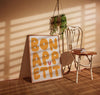 Bon Appetit Poster Printable Wall Art Eat Sign, Typography Print French Quote Poster Modern Kitchen Wall Art Maximalist Kitchen Yellow Print