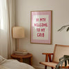 Hey MTV Welcome to My Crib Y2K Aesthetic 90s Wall Art Printable Retro Typography Prints Nostalgia Pink Wall Art 70s Gifts for Millennial