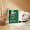 Everything is Figureoutable Print: Retro Y2K Pink & Green Office Art, Motivational Prints (Digital Download)