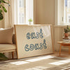 East Coast Wall Art Beach House Home Decor Light Blue Wall Art Typography Poster Summer Coastal Aesthetic Prints Trendy Printable Horizontal