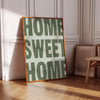 Home Sweet Home Print: Sage Green Boho Decor, Housewarming Gifts (Digital Download)