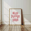 Glad You're Here Cute Apartment Decor, Printable Entryway Art Print, Great Gifts for Apartment Warming Housewarming Gifts, Hospitality Print