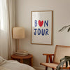 Bonjour Wall Art Print French Word Poster City Travel Art Prints Bonjour Prints Aesthetic Wall Art Modern Home Decor French Heart Prints