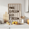 More Espresso Less Depresso Cafe Wall Art Trendy Coffee Wall Art Printable Minimal Coffee Print Gifts For Coffee Lovers Coffee Bar Art Decor