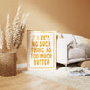 There's No Such Thing As Too Much Butter Poster, Yellow Wall Art, Cute Kitchen Wall Art, Funny Kitchen Poster, Retro Quirky Gifts for Bakers