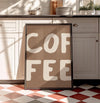 Coffee Wall Art Decor Cafe, Coffee Sign Printable Coffee wall decor kitchen, Minimal coffee art print Coffee lover gifts Typography wall art