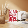 Glad You're Here Cute Apartment Decor, Printable Entryway Art Print, Great Gifts for Apartment Warming Housewarming Gifts, Hospitality Print