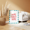 Home Sweet Home Print: Preppy Coquette Retro Typography Wall Art, Housewarming Gifts (Digital Download)