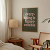 Everything is Figureoutable Trendy Quote Print Vintage Office Wall Art Inspirational Wall Art for Office Motivational Wall Art for Office