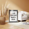Custom Quote Wall Art, Aesthetic Girly Custom Quote Prints, Personalize your own Wall Art, Personalised Pink Striped Typography Print Gifts