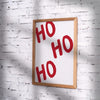 HO HO HO Christmas Wall Art, Modern Festive Decor (Digital Download)