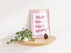 Everything is Figureoutable Trendy Quote Print Pink Girly Office Wall Art Inspirational Wall Art for Office Motivational Wall Art for Office