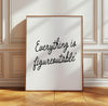 Everything is Figureoutable Trendy Quote Print Minimalist Office Wall Art Inspirational Wall Art for Office Motivational Wall Art for Office