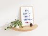 You Can Do Hard Things Print: Light Blue Girly Affirmation Wall Art (Digital Download)
