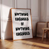 Change Quote Classroom Decor Wall Art Workplace Office Wall Art Minimalist Prints Desk Wall Art for Home Office Decor Motivational Poster