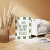 This Is Our Happy Place Sage Green Wall Art For Couple Uplifting Art Positive Quote Typography Wall Art Retro Modern Home Living Room Prints