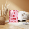 A Kind Human Print, Retro Wavy Wall Art, Positive Quote Poster, Funky Dopamine Decor, Mental Health Printable, Classroom Art