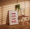 Cool Cats Live Here Wall Art, Funny Cat Poster, Retro Cat Poster, Cat Lovers Club Wall Art, Trendy Quote Print, Aesthetic Cat Lover Print