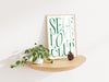 Self Love Club Aesthetic Green Wall Art, Retro Modern Self Love Prints, Trendy Wall Art, Typography Preppy Print, Positive Mental Health Prints