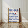 House Rules Print Cute Apartment Decor, Printable Funny Wall Art, Gifts for Apartment Warming Housewarming Gifts, Cute Living Room Print
