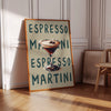 Espresso Martini cocktail poster prints Cocktail wall art Printable wall art Cocktail print Bar wall decor Alcohol print Kitchen wall art